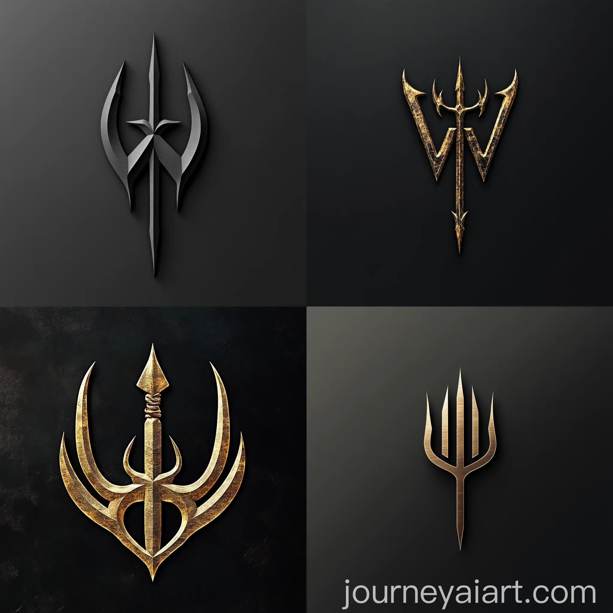 Logo-Design-with-WD-Letters-Incorporating-Trident-Symbol