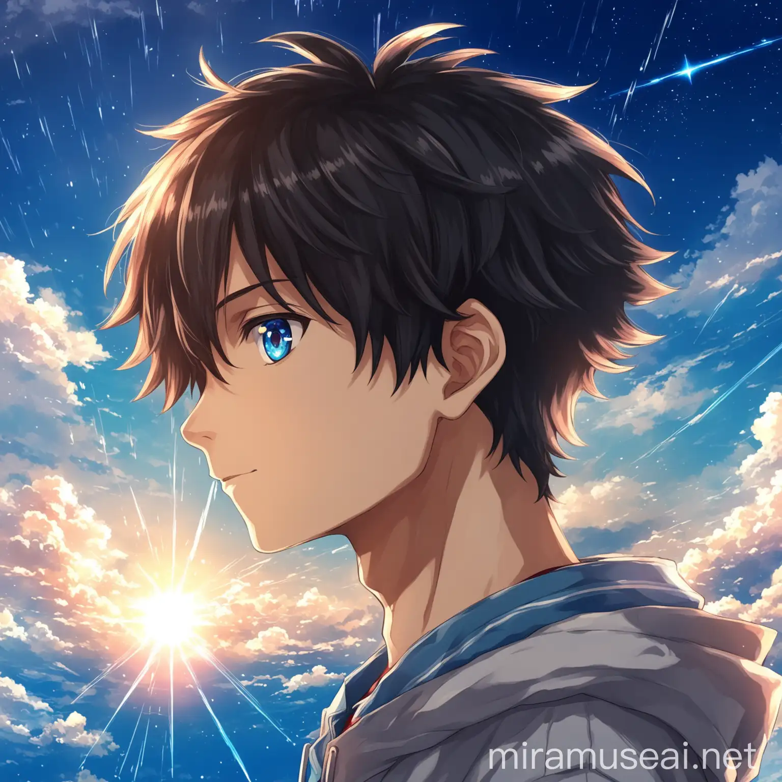 Anime Boy Profile Picture in Your Name Style