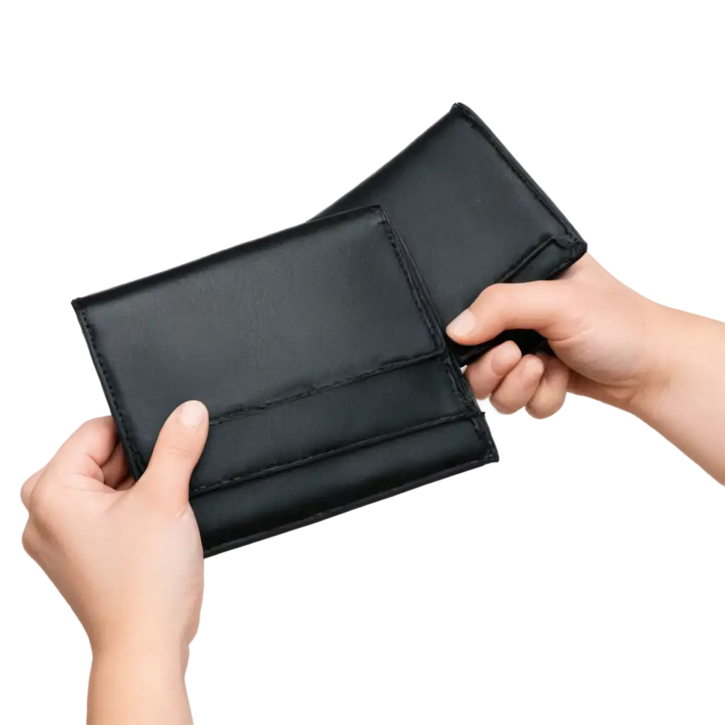 Hands-Holding-Empty-Wallet-PNG-A-Symbol-of-Financial-Struggles-and-Economic-Hardships