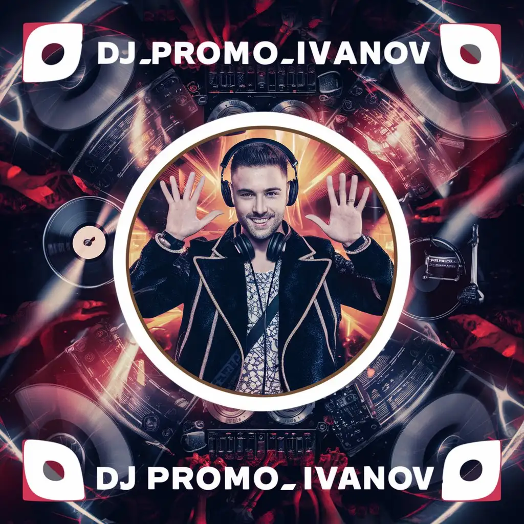 Нужна картинка для рекламы instagramm аккаунта dj_promo_ivanov