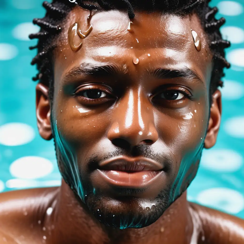 water facial spa handsome black man