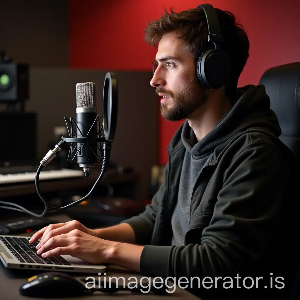 Expert-Audio-Commentator-Recording-with-Professional-Setup-in-Soundproof-Studio