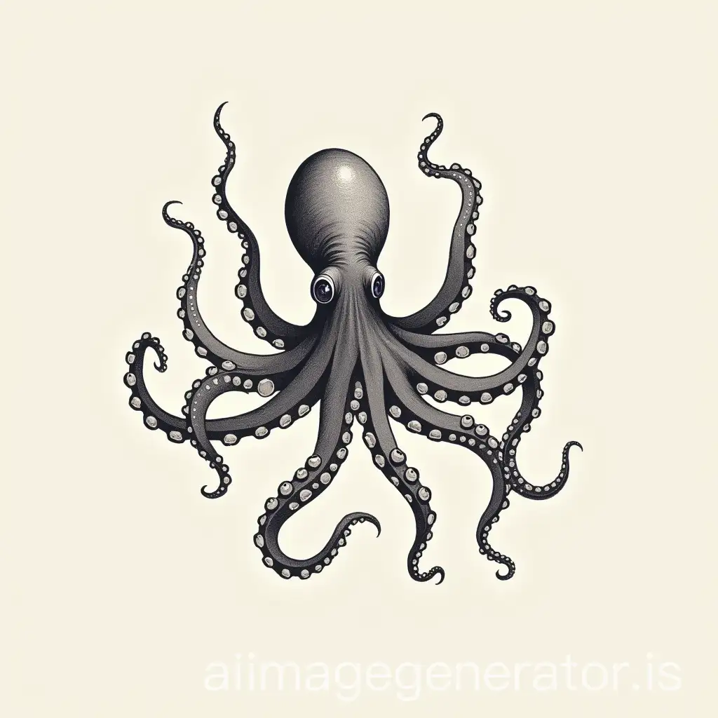 octopus minimalist drawing