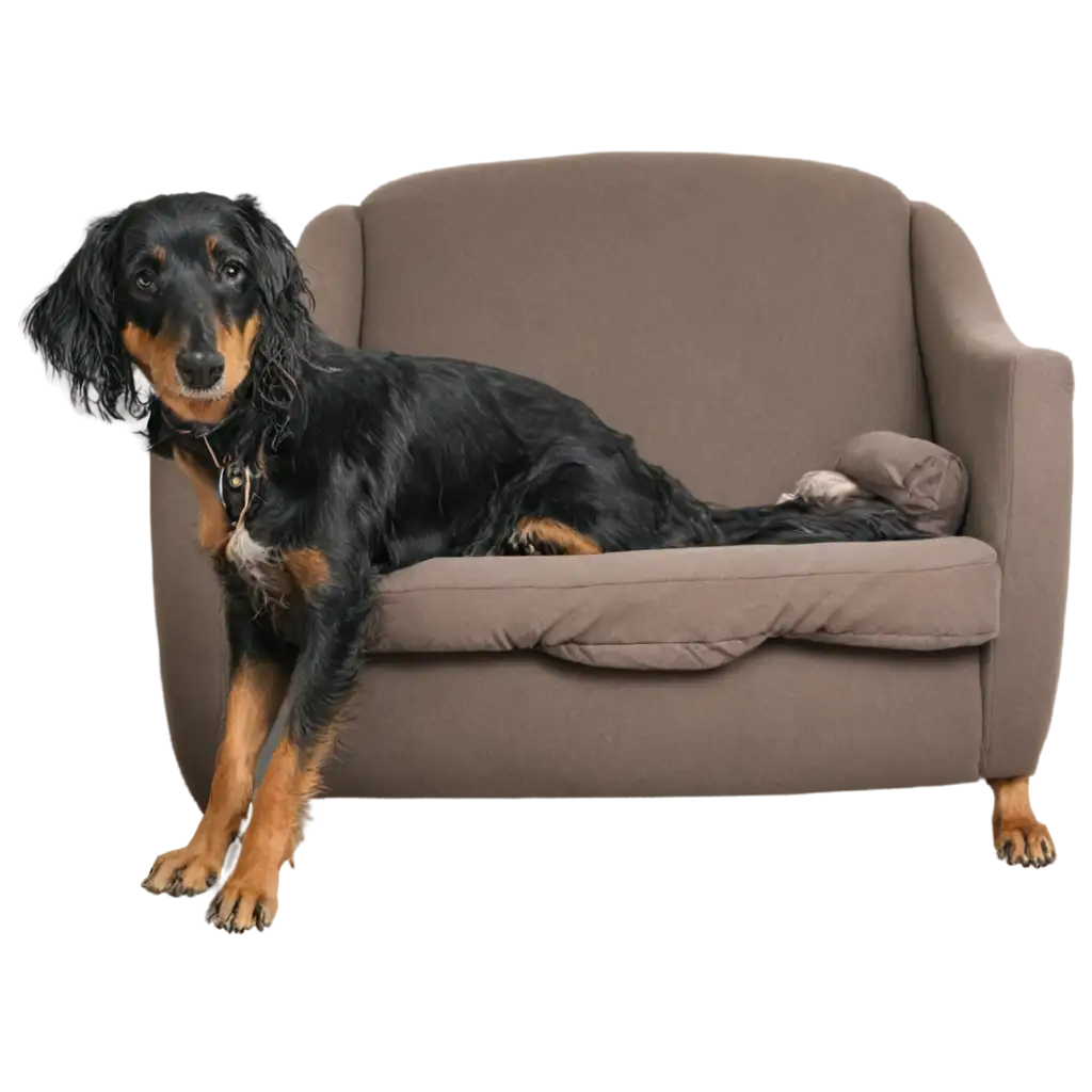 Adorable-Dog-on-Couch-PNG-Image-Captivating-Scene-of-a-Canine-Relaxing