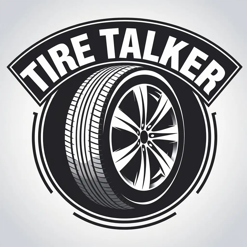 LOGO Design for Tire Talker Car Tire with Comment and Review Theme for Automotive Industry