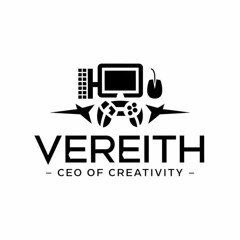 LOGO-Design-For-Vereith-CEO-of-Creativity-with-PC-Gamepad-Keyboard-and-Mouse-Theme