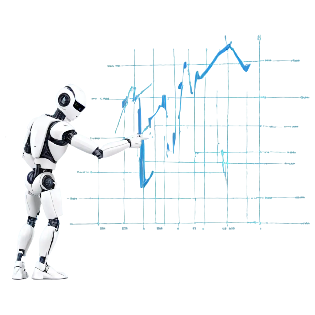 AI-Bot-Pointing-at-Trading-Graph-PNG-Enhance-Your-Financial-Insights