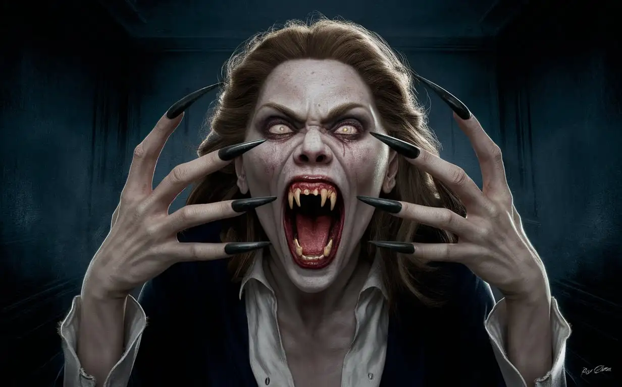 Eerie-Photorealistic-Vampire-Woman-with-ClawLike-Fingernails