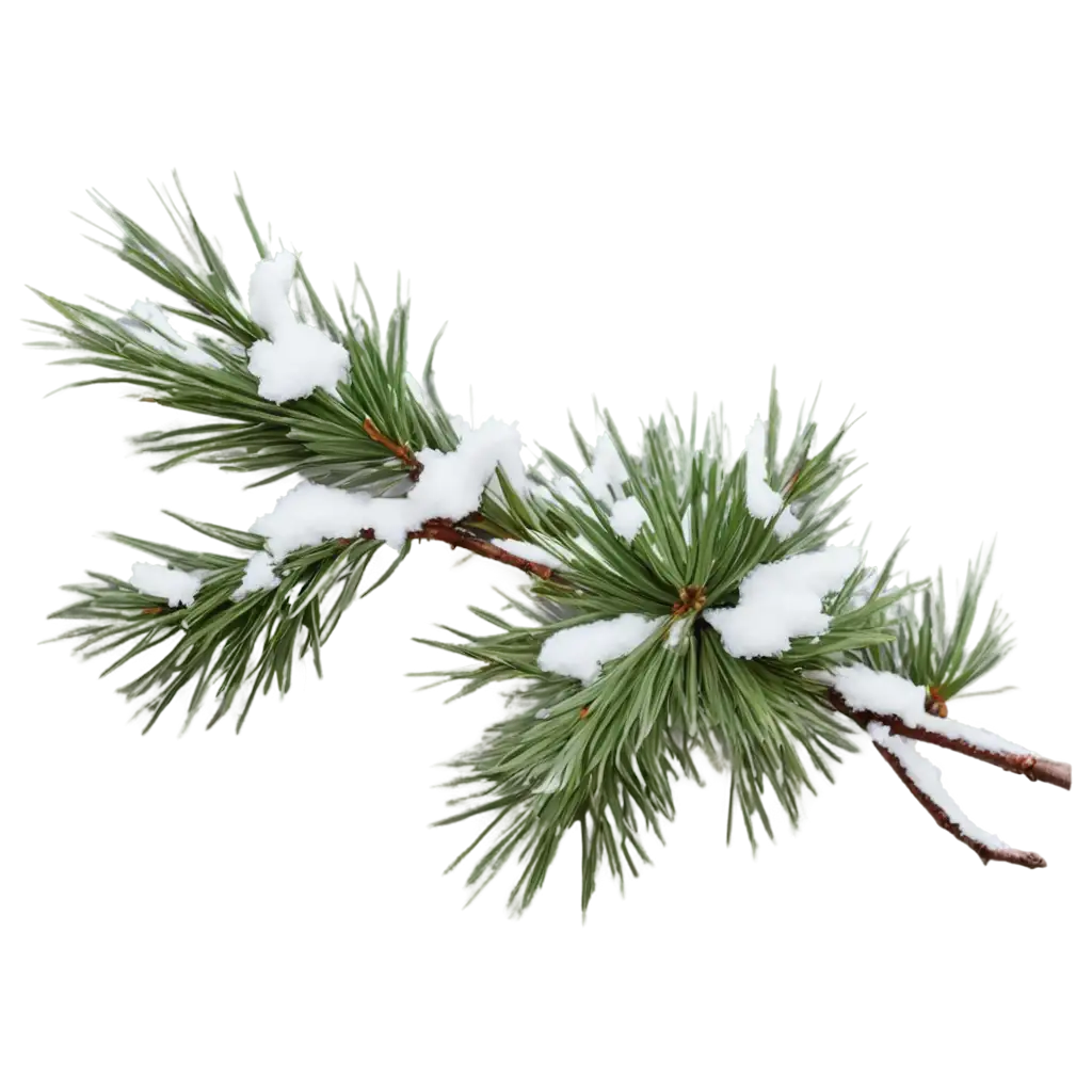 Fluffy-Pine-Branch-with-Snow-PNG-Image-HighQuality-Transparent-Artwork-for-Winter-Themes