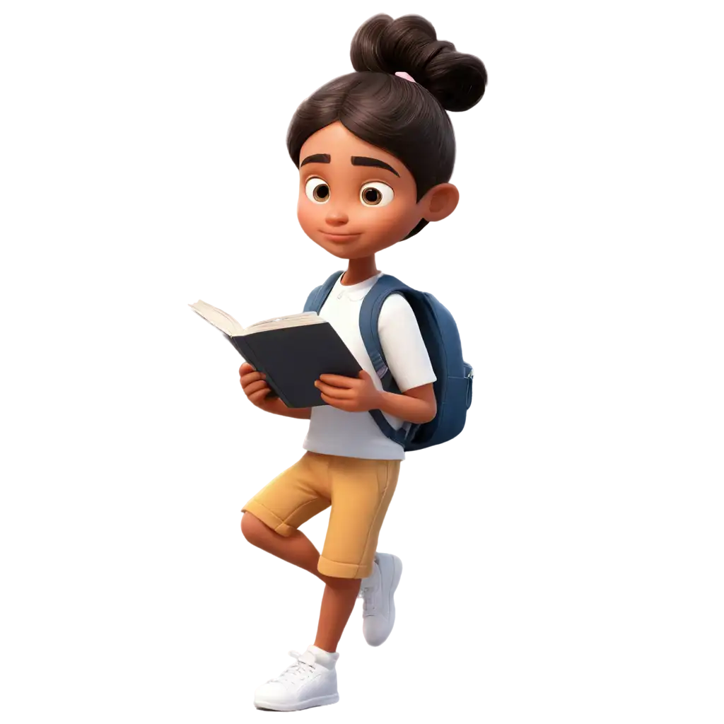 Cartoon-Student-Reading-Book-HighQuality-PNG-for-Educational-Content