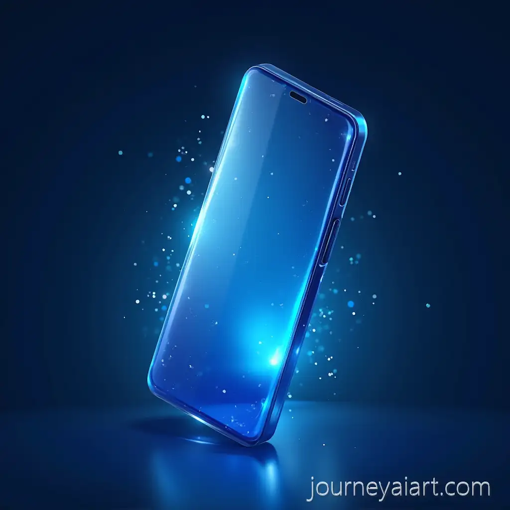 Magical-Liquid-Blue-Crystal-Transforming-into-a-Flawless-Smartphone-Screen-with-Elegant-Logo-for-Blue-crystal-smartphone-logo