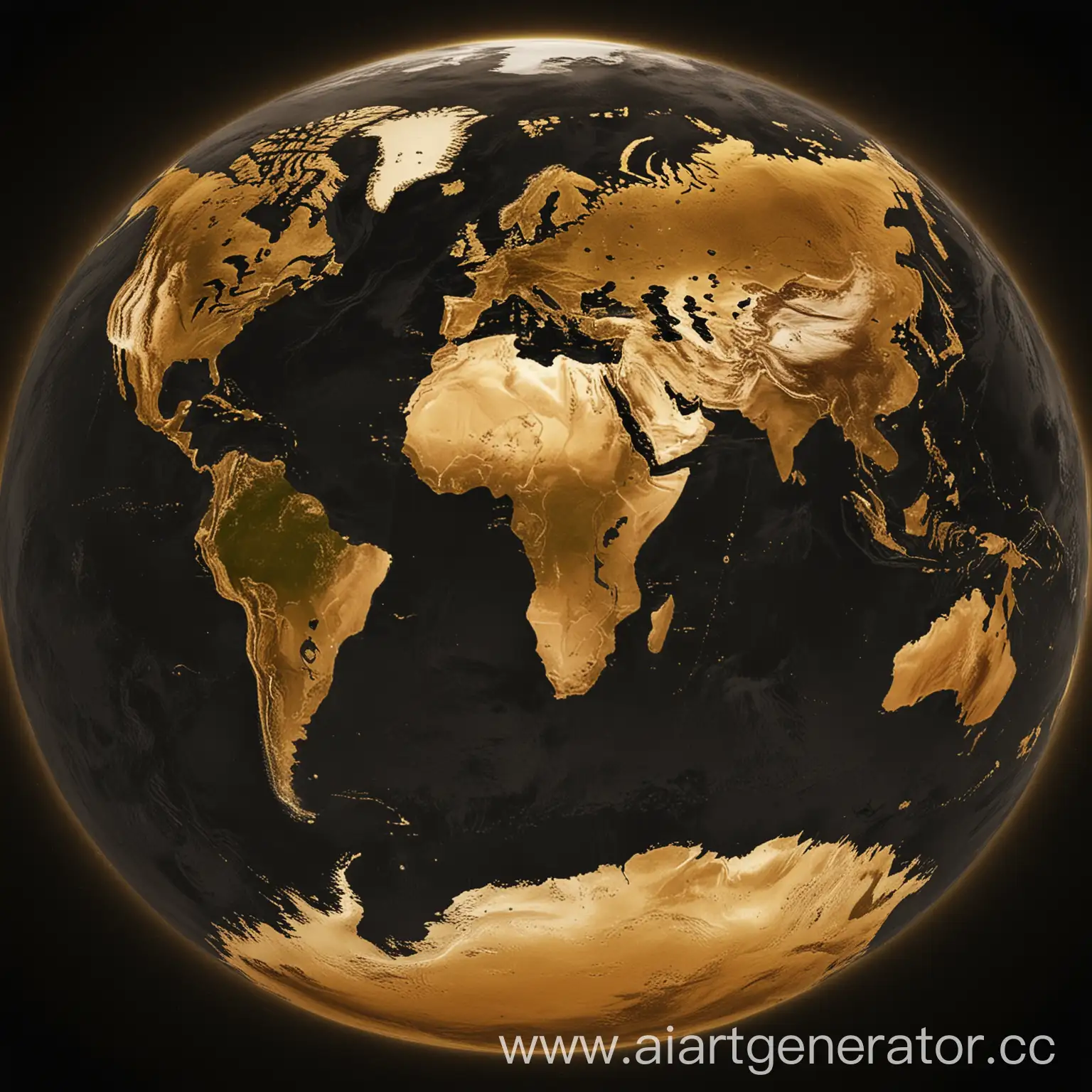 HighResolution-Black-and-Gold-Earth-Plain-Map-Design