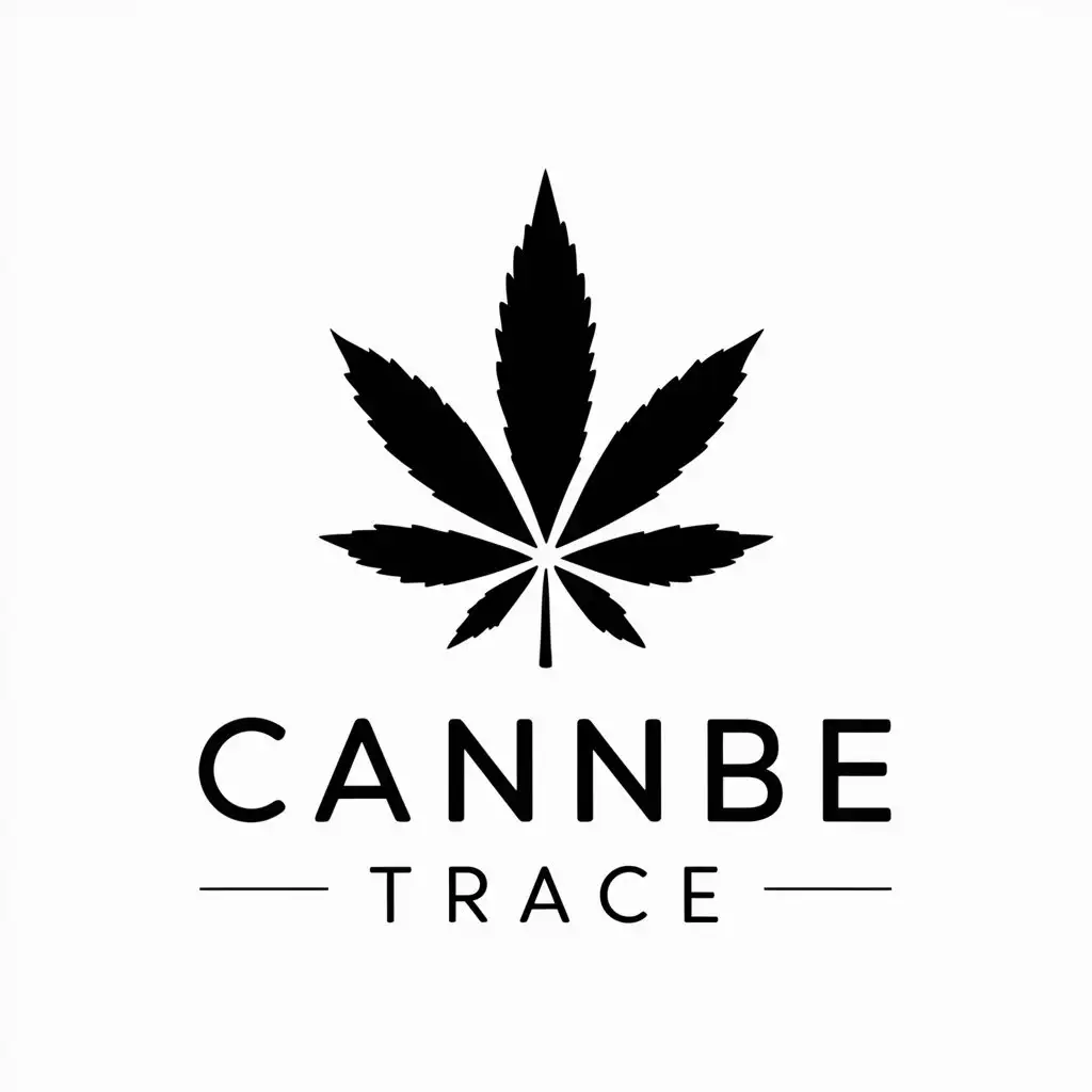 LOGO Design for CANNBE TRACE Vector Cannabis Leaf Logo Design