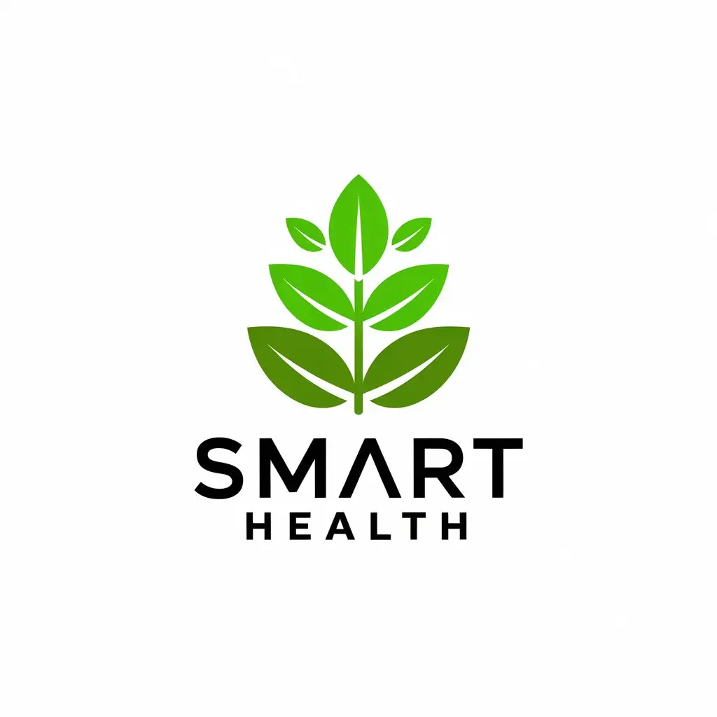 LOGO-Design-for-SMART-HEALTH-Herbal-Plant-Leaves-in-Medical-Dental-Industry