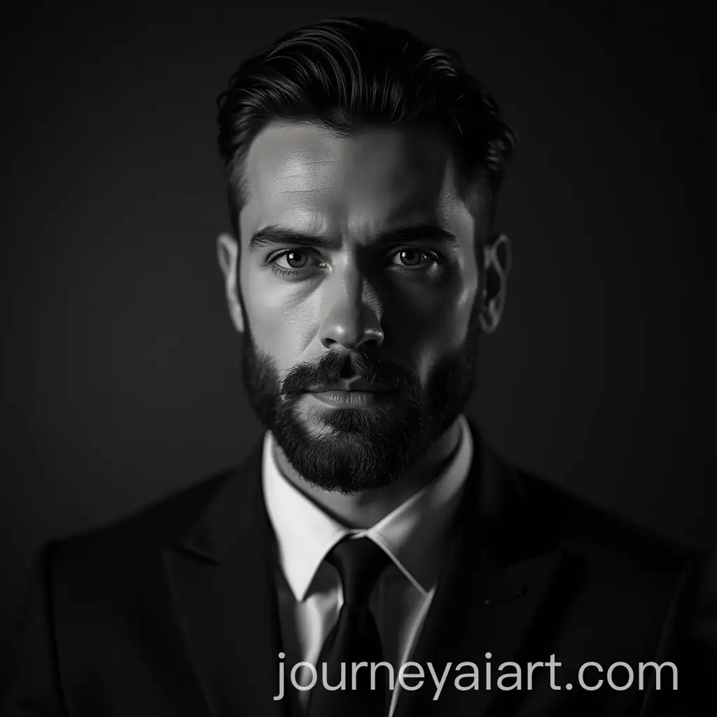HighEnd-Black-and-White-Studio-Portrait-of-a-Man-in-a-Business-Suit