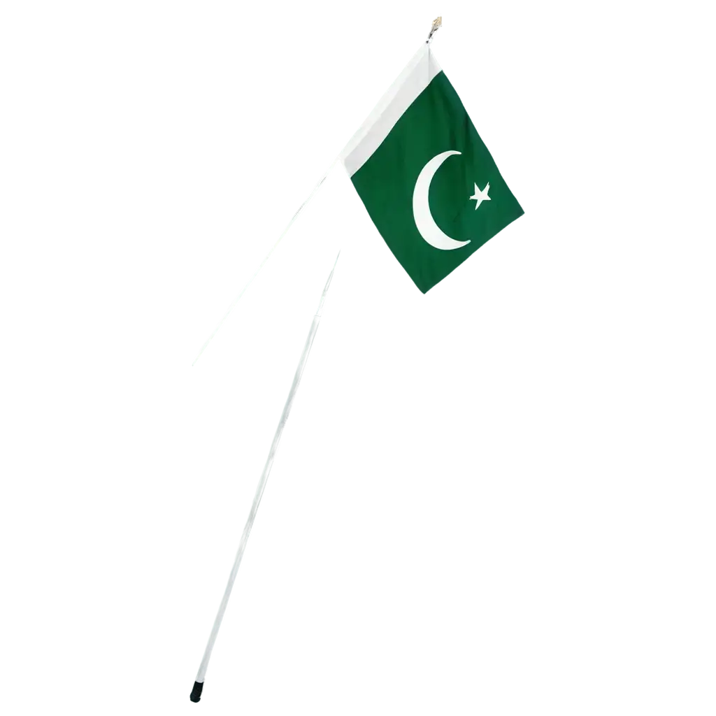 Create-a-Stunning-PNG-Image-of-Waving-Pakistani-Flag-with-Rod