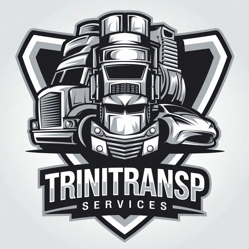 LOGO Design for Trinitransp Services Automotive Transportation Theme with Clean and Modern Elements