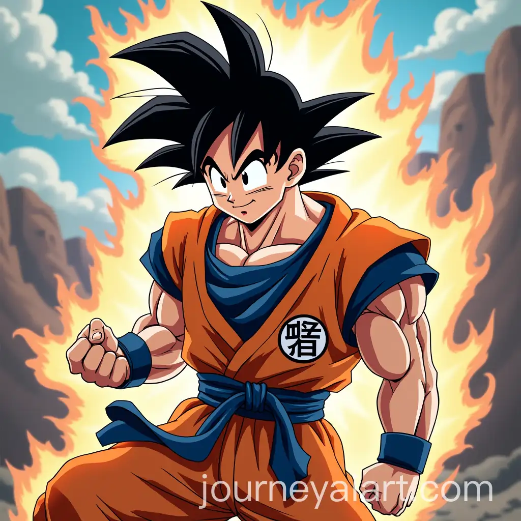 Powerful-Warrior-Goku-in-Dynamic-Pose