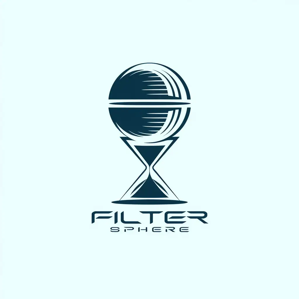 LOGO-Design-for-Filter-Sphere-Futuristic-Cold-Style-with-Hourglass-Element