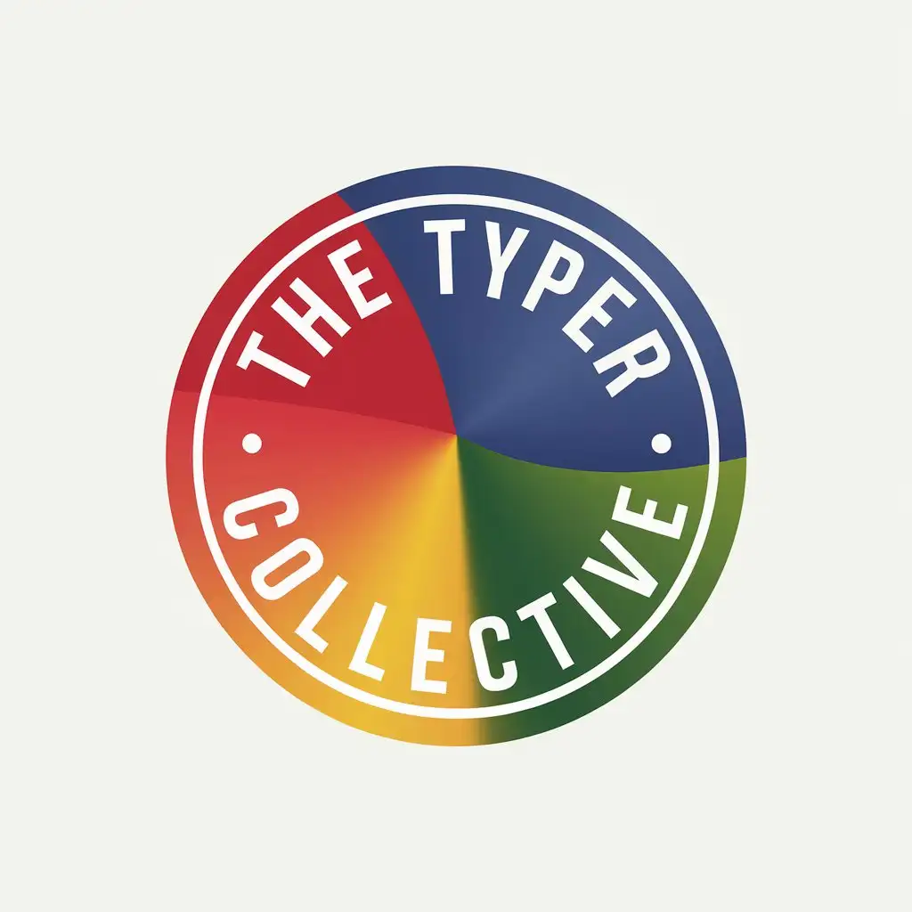 Colorful TurkeyThemed Circular Logo for The Typer Collective