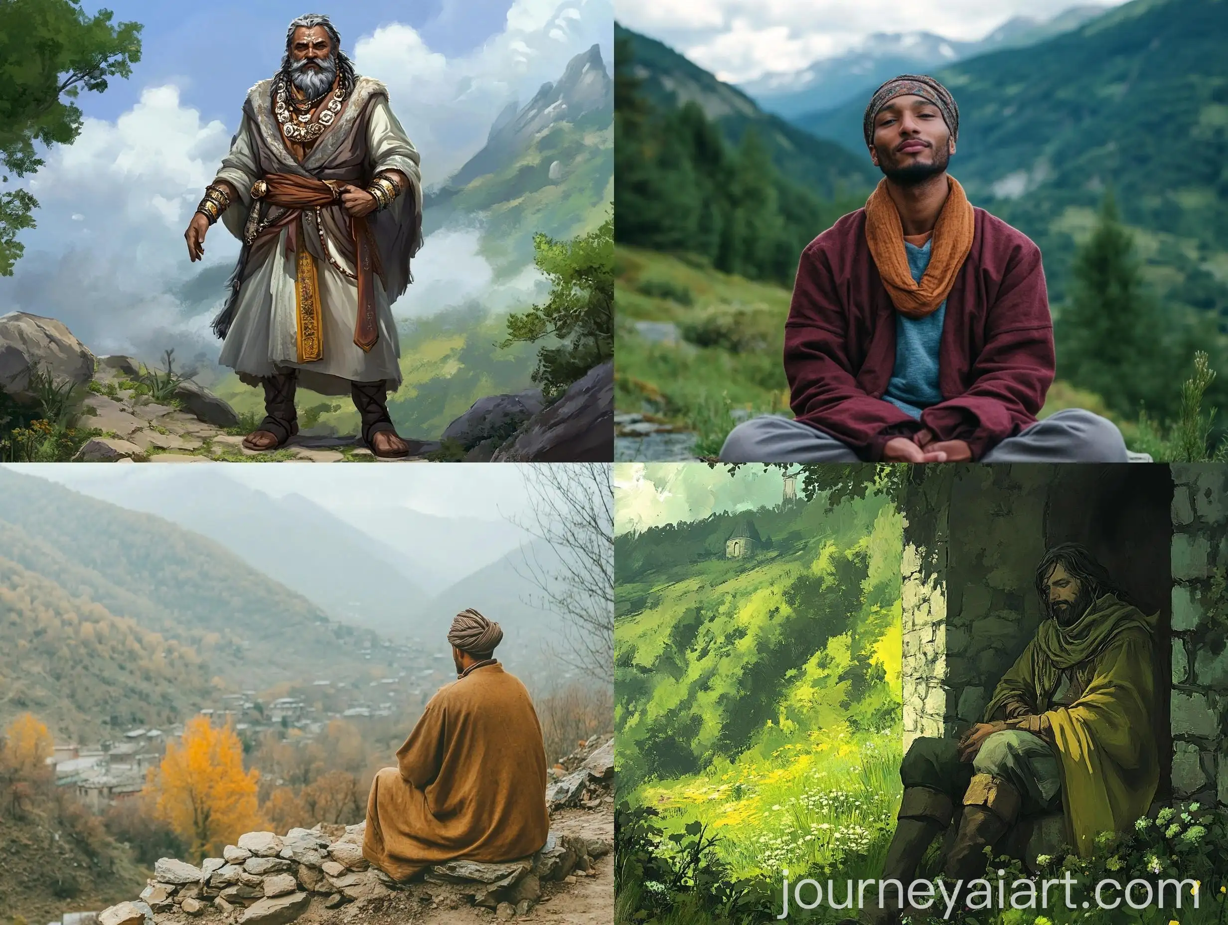 Tranquil-Hiking-in-Green-Mountain-Forests