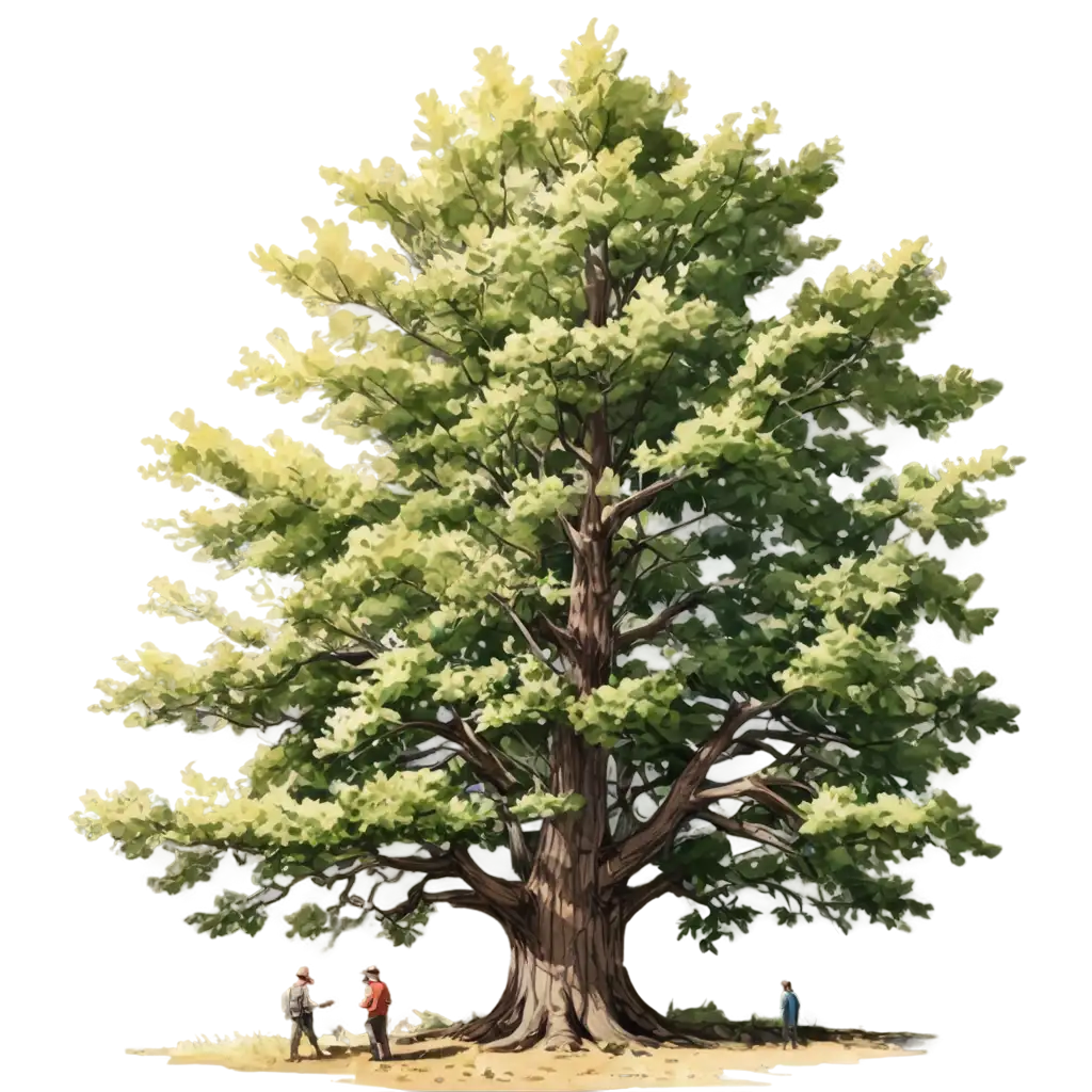 PNG-Illustration-of-Big-Tree-Research-in-Forest-HighResolution-Image-for-Environmental-Studies