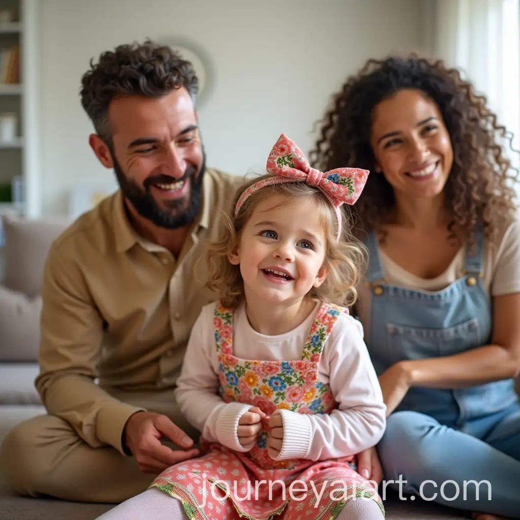 Children-Dressing-Up-Colorfully-with-Parents-Watching-Enviously