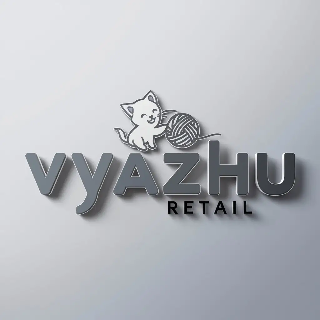 LOGO-Design-for-Vyazhu-Kitten-Ball-of-Yarn-Bag-Theme-in-Moderate-Style