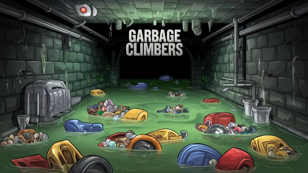 Cartoon-Style-Sewers-with-Garbage-Explore-Garbage-Climbers