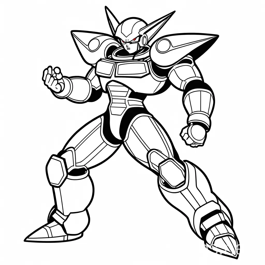 Android-Fusion-Creation-Napa-from-Dragon-Ball-Z-Mixed-Characters-Coloring-Page