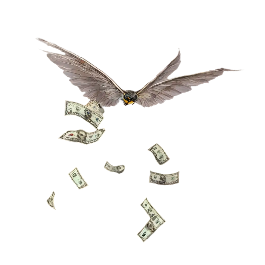 Fly-Money-PNG-Image-HighQuality-Transparent-Design-for-Creative-Projects