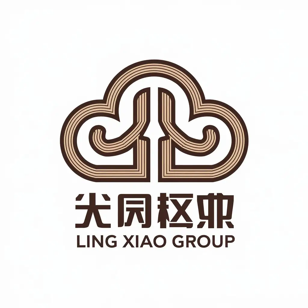 LOGO-Design-for-Ling-Xiao-Group-Elegant-Cloud-Vector-Logo-on-Clear-Background