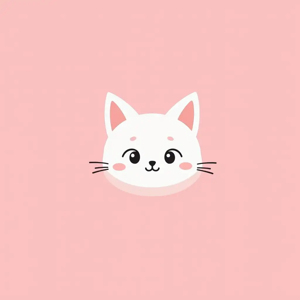 Minimalist-Neko-Anime-Logo-with-Himari-Name-on-Pink-Background