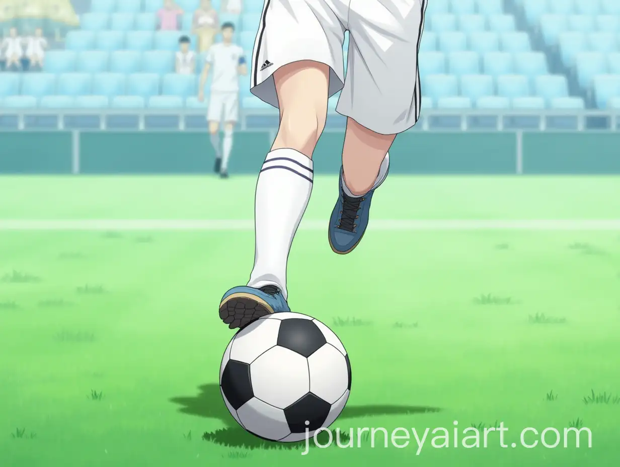 Footballer-Passing-Ball-at-New-Camp-Stadium-in-Anime-Style