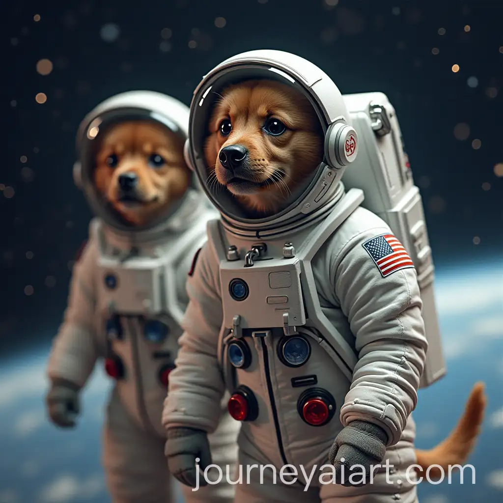 Dogs-in-Astronaut-Suits-Exploring-Outer-Space