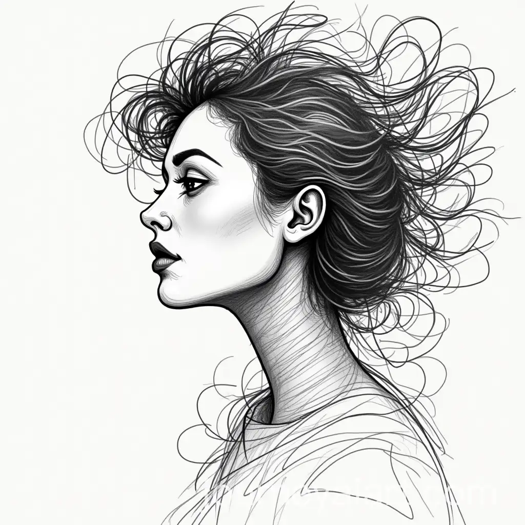 Abstract-Line-Drawing-of-Women-in-Films-with-Fractal-Patterns