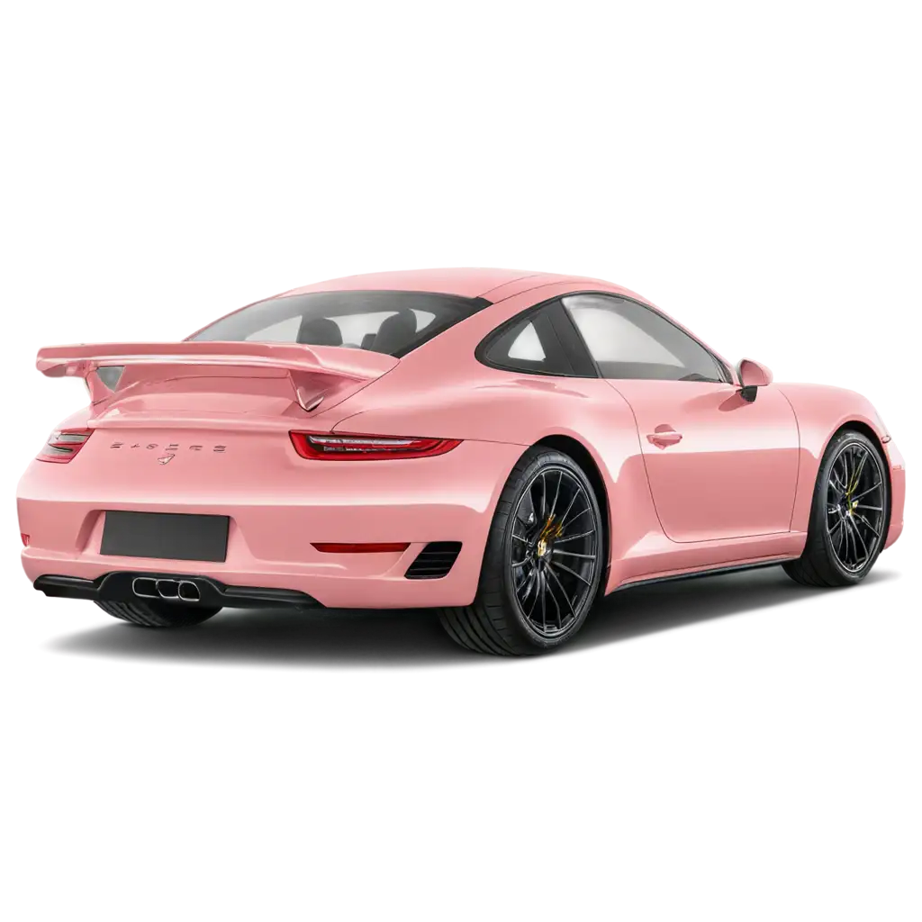 Stunning-Light-Pink-Porsche-911-PNG-Image-for-Creative-Use-HighQuality-Backside-and-Wheels