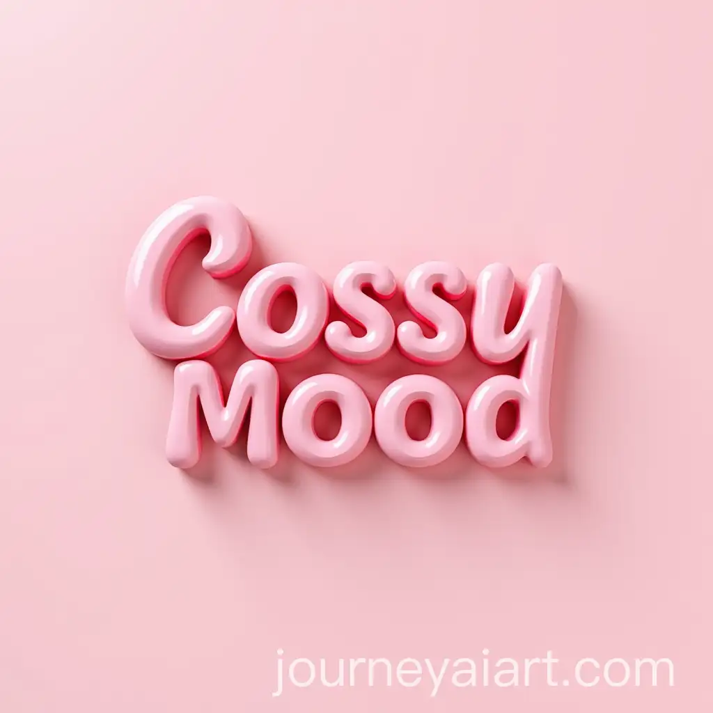 3D-Logo-Design-for-Cossy-Mood-with-Pink-Air-Letters