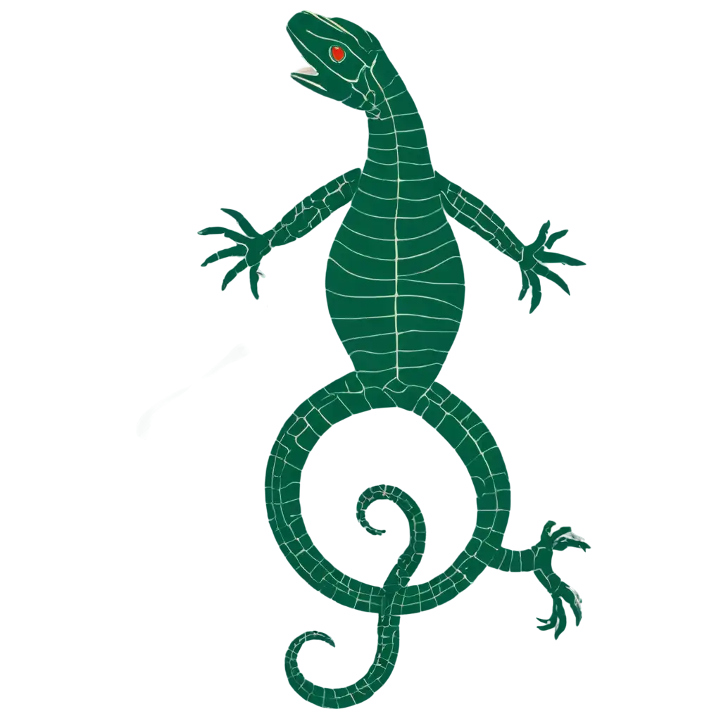 lizard symbol inspired by ancient books