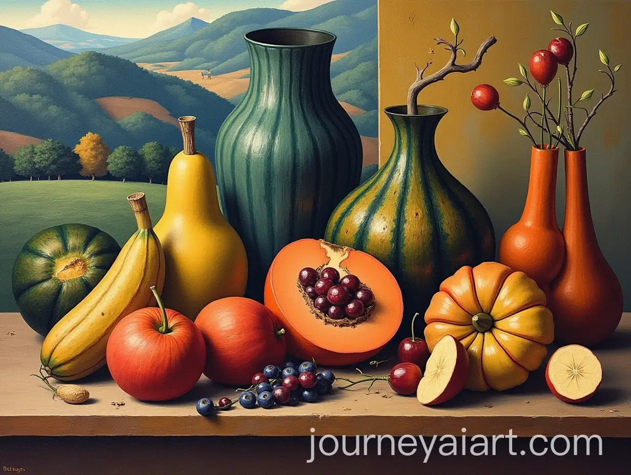 Cubist-Still-Life-with-Agricultural-Themes-in-the-Style-of-Emilio-Pettoruti