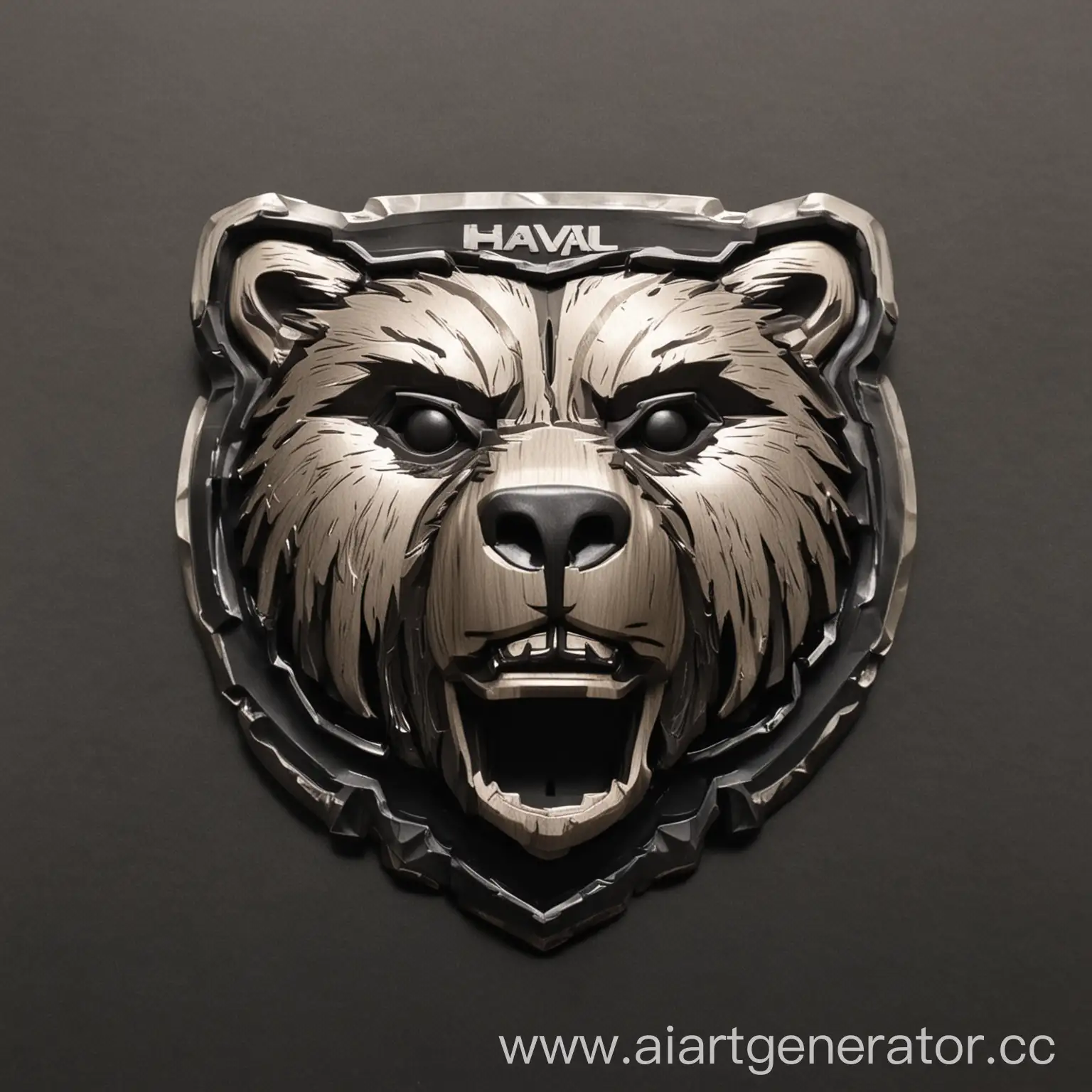 Stylized-Bear-Head-Grille-Emblem-for-Haval-Tank-500