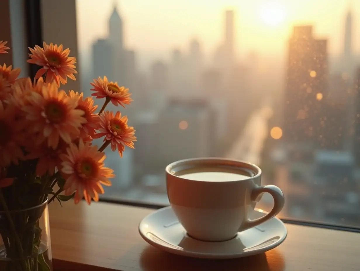 Cozy-Autumn-Morning-with-Coffee-and-Cityscape