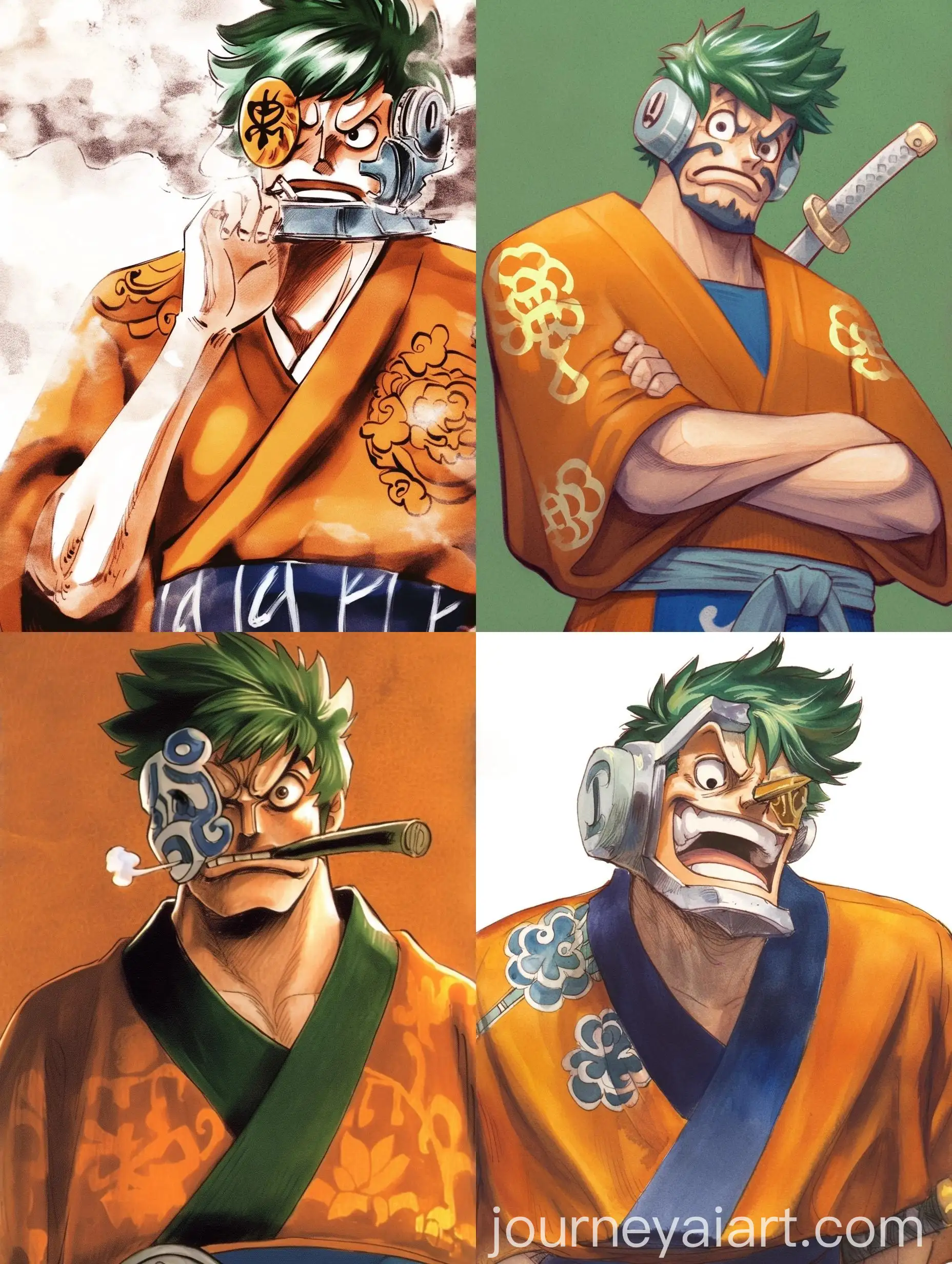 Watercolor-Manga-Character-from-One-Piece-Series