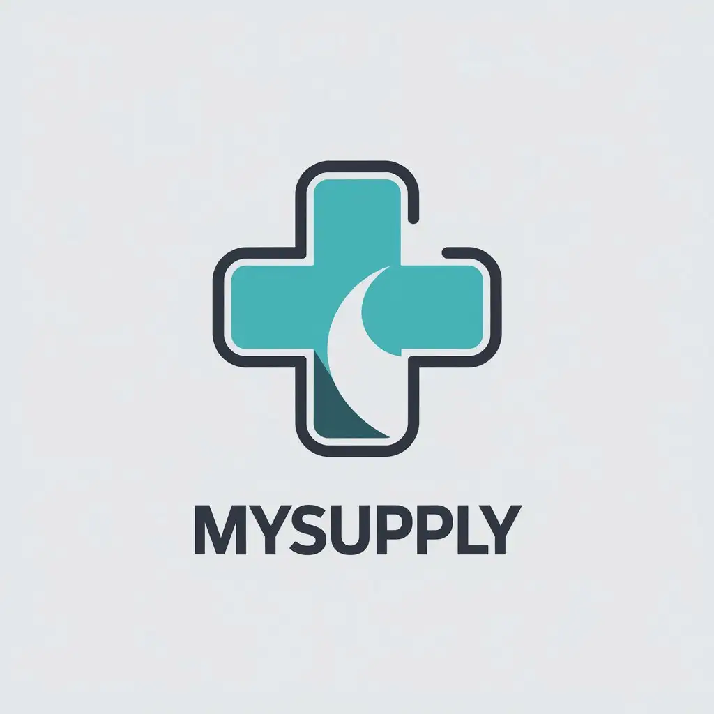 LOGO Design for Mysupply Minimalistic Medical Symbol for Dental Industry