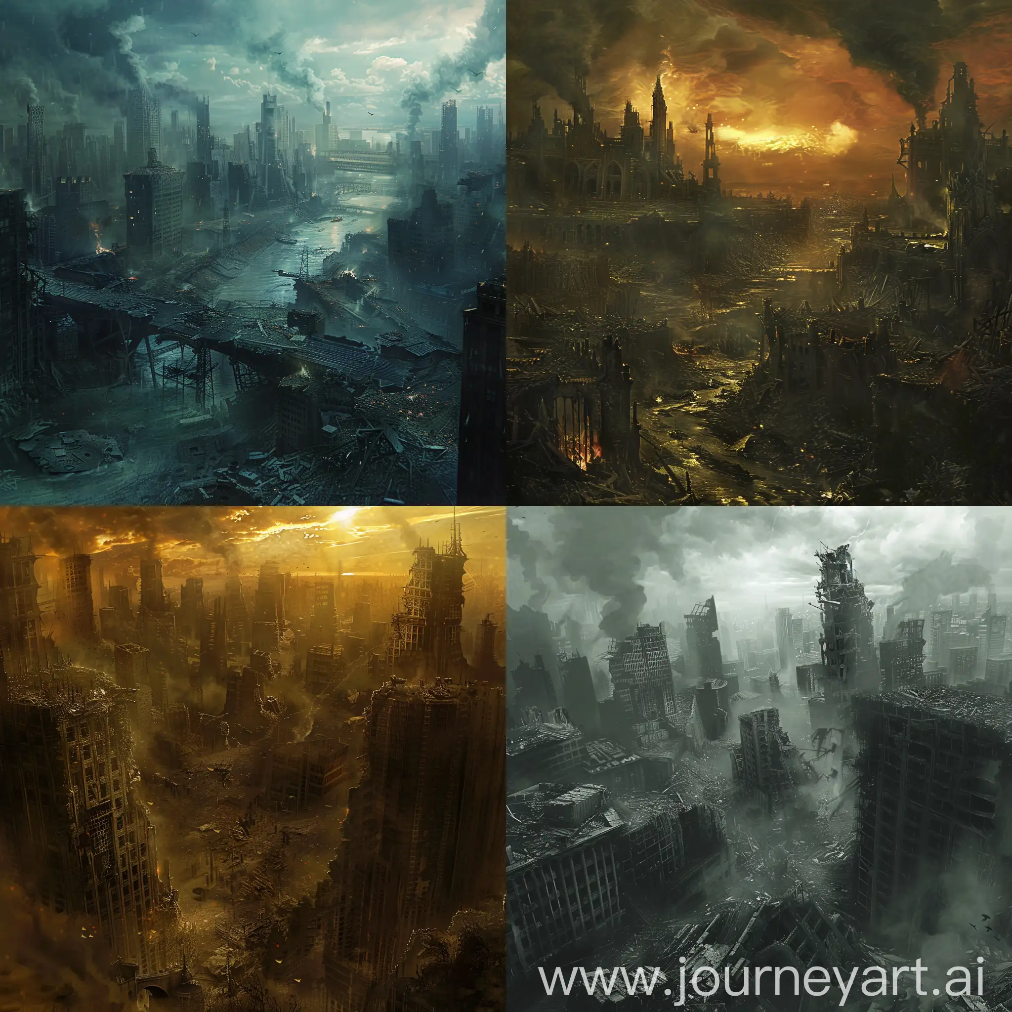 Apocalyptic-Landscape-of-Titan-Ruins-and-Desolation