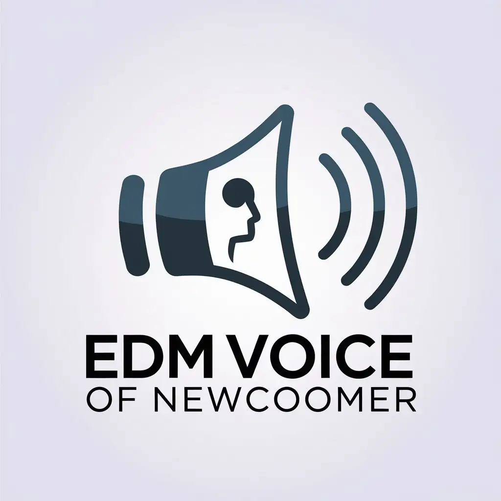 LOGO Design for EDM Voice of Newcomer People Loudspeaker and Voice Symbolism for Family Industry