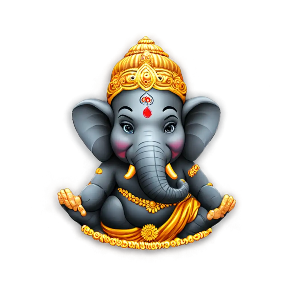 Lord-Ganesha-PNG-Sticker-Enhance-Your-Designs-with-HighQuality-Clarity