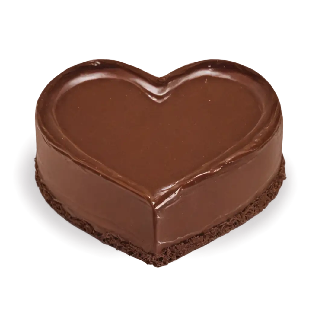 Chocolate-Cake-PNG-with-HeartShaped-Decoration-HighQuality-Image-for-Celebrations