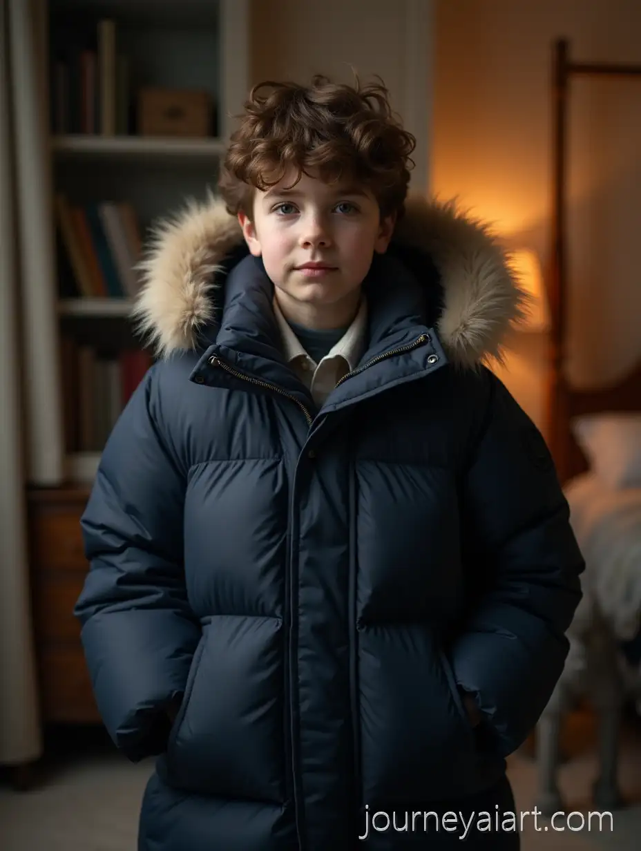 13YearOld-Boy-in-Puffy-Navy-Winter-Coat-with-FurAI-Image-Prompt-Expansion-Hood-in-Cozy-Bedroom