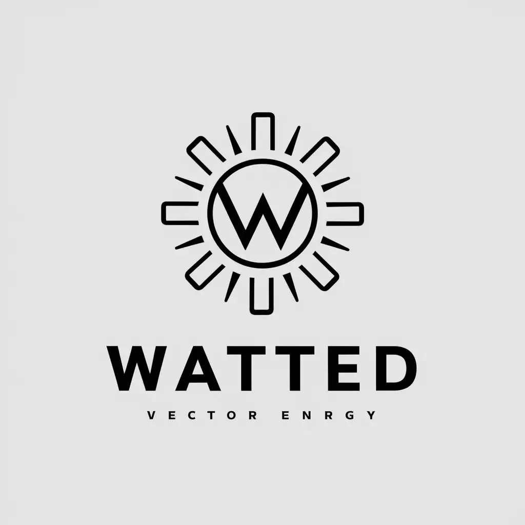 LOGO Design for Watted Energy Symbol in Vector Style for Technology Industry